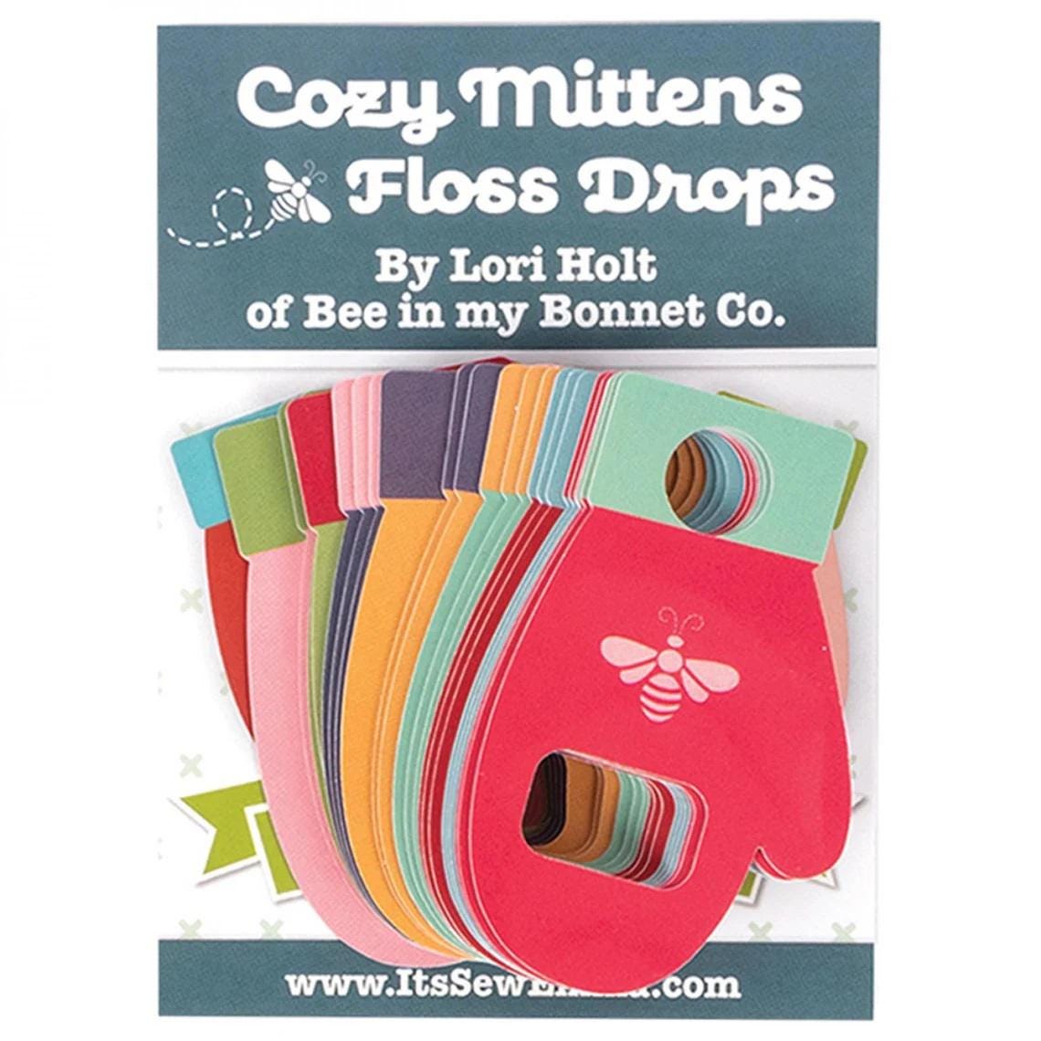 Bee In My Bonnet Co. ~ IT'S SO EMMA “Cozy Mittens Set of 24 Floss Drops - Lori Holt
