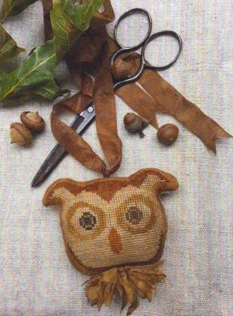 STACY NASH PRIMITIVES "Animal Crackers Series - Qunicy"  Counted Cross Stitch Pattern, Chart, Pattern Only