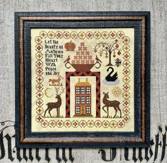 KATHY BARRICK "The Beauty of Autumn"  Counted Cross Stitch Pattern  Chart, Animals, Sampler, Needlework Marketplace 2024, Pattern Only