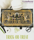 TINY MODERNIST "Trick Or Treat" Counted Cross Stitch Pattern, Autumn, Trick or Treat, Tinymodernist, Pattern Only