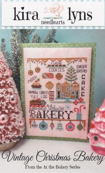 KIRALYNS NEEDLEARTS "Vintage Christmas Bakery" Counted Cross Stitch Pattern, Winter, Sweets, Pattern Only