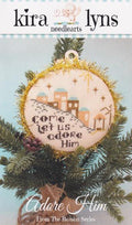 KIRALYNS NEEDLEARTS "Adore Him" Counted Cross Stitch Pattern, Winter, Sweets, Pattern Only
