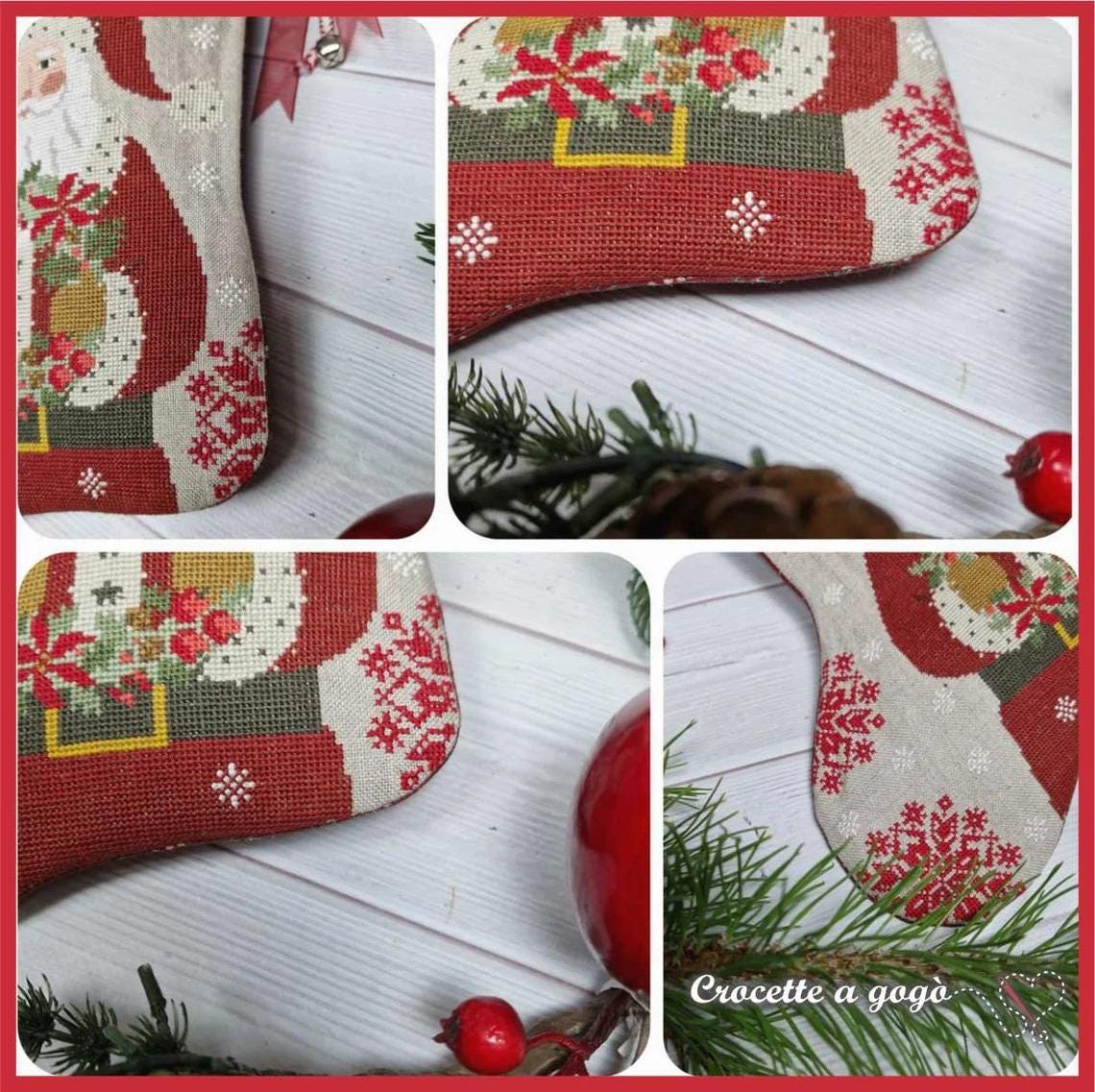Crocette A Gogo  "Ho Ho Ho Christmas Stocking 2024"  Counted Cross Stitch Pattern  Santa, Pattern Only