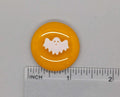 BEAU VERRE ART "Halloween Ghost Fused Glass Needle Minder"  Magnet  Needleminder  One-of-a-Kind  Handcrafted by Kelly 5526