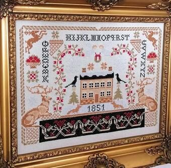 TWIN PEAK PRIMITIVES "An Old Christmas Sampler" Counted Cross Stitch Pattern, Sampler, Needlework Marketplace 2024, Pattern Only
