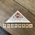 HAYSTACK STITCHING "Flowers Bookmark KIT" Counted Cross Stitch Pattern by Caroline Seldon, Chart, Full Kit