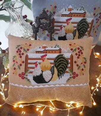 TWIN PEAK PRIMITIVES "Winter Hen" Counted Cross Stitch Pattern, Christmas, Needlework Marketplace 2024, Pattern Only