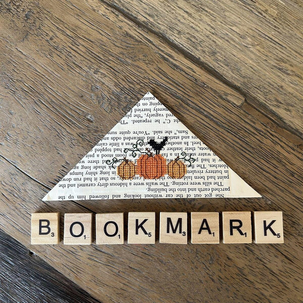 HAYSTACK STITCHING "Fall Bookmark KIT" Counted Cross Stitch Pattern by Caroline Seldon, Chart, Full Kit