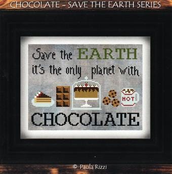PUNTINI PUNTINI "Chocolate - Save The Earth Series" Counted Cross Stitch Pattern