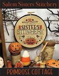 PRIMROSE COTTAGE STITCHES "Salem Sisters Stitchery" Counted Cross Stitch Pattern, Fall, Autumn, Chart, Pattern Only