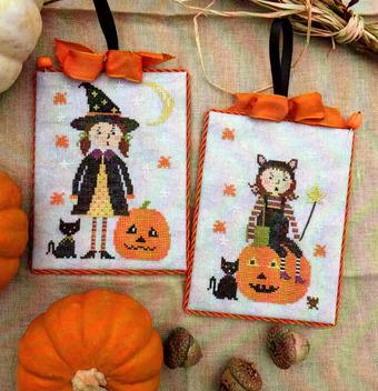 LILA'S STUDIO "Trick or Treat"  Counted Cross Stitch Pattern  Pumpkins, Witches, Ghosts and Goblins, Halloween, Pattern Only