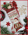 Crocette A Gogo  "Ho Ho Ho Christmas Stocking 2024"  Counted Cross Stitch Pattern  Santa, Pattern Only