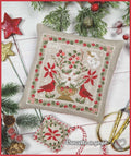 Crocette A Gogo  "Christmas Basket"  Counted Cross Stitch Pattern  Cardinal, Christmas, Holiday, Pattern Only