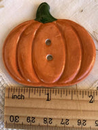 Rovaris ~ Pumpkin and Tomato Ceramic Buttons, Handmade from Samone, Italy