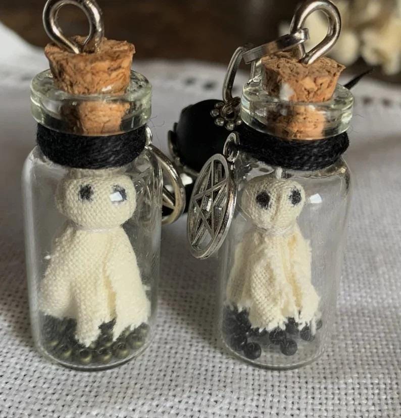 Rovaris ~ Boo Bottle Scissor Fob, Halloween, Handmade from Samone, Italy