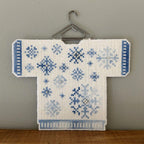 HAYSTACK STITCHING "Let It Snow Christmas Jumper KIT" Counted Cross Stitch Pattern by Caroline Seldon, Christmas Ornament, Chart, Full Kit