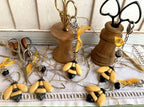 Rovaris ~ Ceramic Bee Scissor Fob, Handmade from Samone, Italy