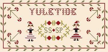 Running with Needles & Scissors "Yuletide"  Counted Cross Stitch Pattern  Chart, Christmas, Pattern Only