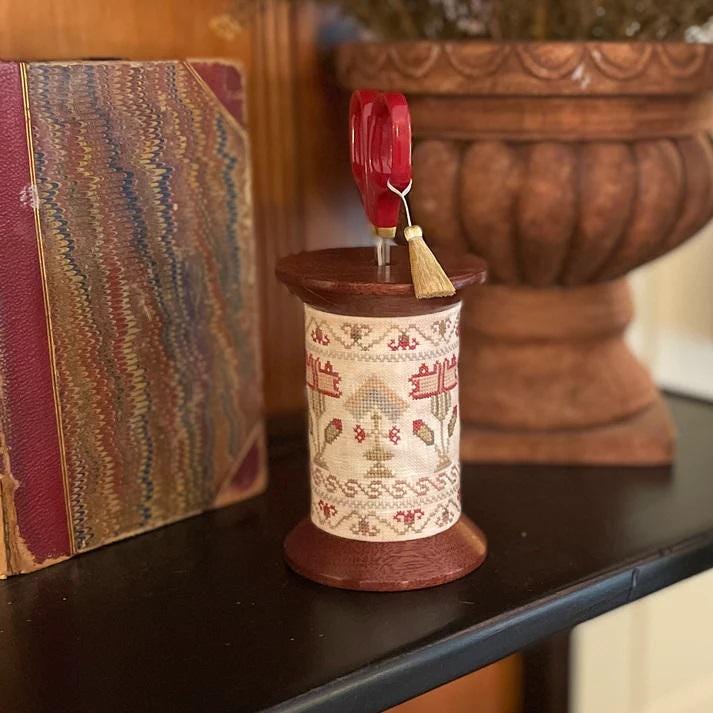 HOBBY HOUSE PRESS "Mary Allcorn Sampler Scissor Holder" Counted Cross Stitch Pattern, Chart, Pattern Only