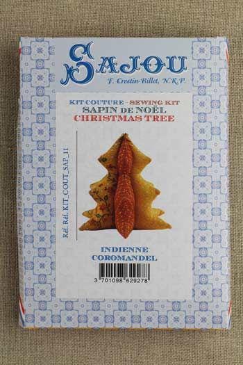 MAISON SAJOU Christmas Tree Sewing Kit ~ Coromandel Fabrics, 3 Dimensional Christmas Tree, Made in France