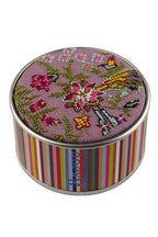 MAISON SAJOU Cross Stitch Kit - Jaipur Indienne Round Box, Box to Embroider, Made in France