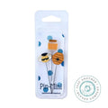 JUST ANOTHER BUTTON Company "Pin-Mini Bee Sweet- Pins" 3-pc. Set, Pin Embellishments, Stainless Steel Pins JPM486