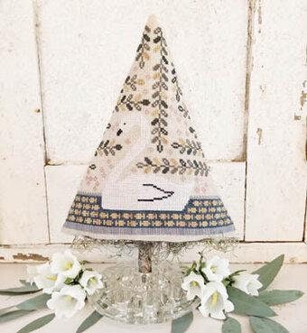 HELLO From Liz Matthews "Swan Tree" Counted Cross Stitch Pattern, Chart, Sampler, Pattern Only