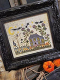 QUAINT ROSE NEEDLEARTS "Spooky Mansion" Counted Cross Stitch Pattern, Halloween, Fall, Chart, Pattern Only