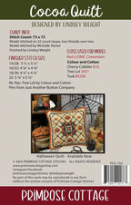 PRIMROSE COTTAGE STITCHES "Cocoa Quilt" Counted Cross Stitch Pattern, Chart, Christmas, Pattern Only