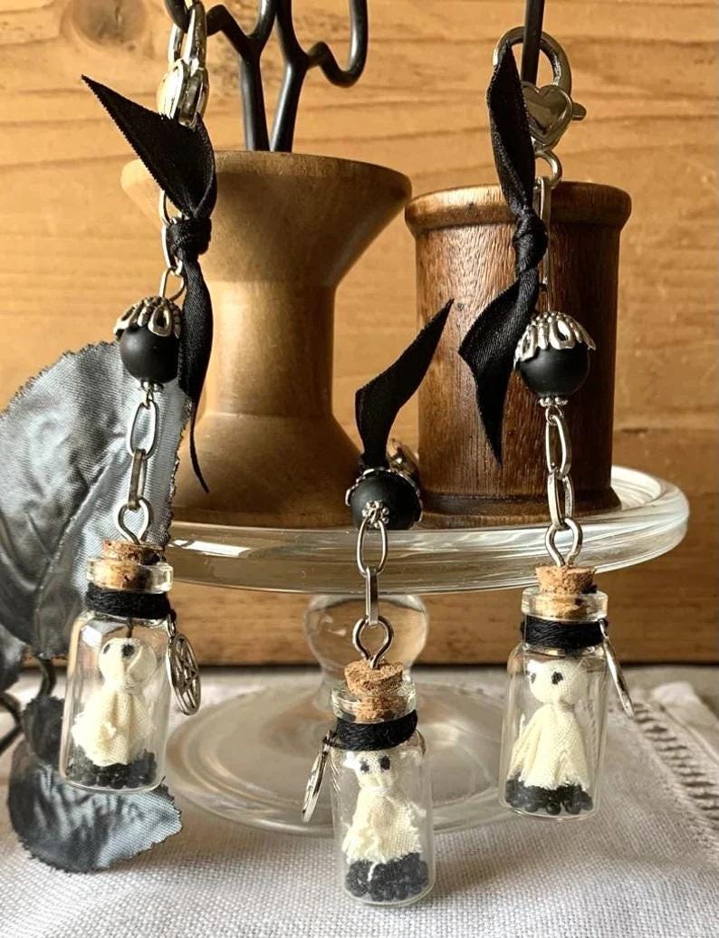 Rovaris ~ Boo Bottle Scissor Fob, Halloween, Handmade from Samone, Italy