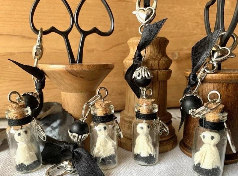 Rovaris ~ Boo Bottle Scissor Fob, Halloween, Handmade from Samone, Italy