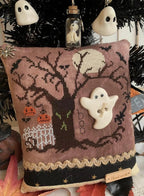 ROVARIS ~ Halloween Kit Boo, Counted Cross Stitch Pattern + KIT, Halloween, Handmade from Samone, Italy