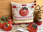 ROVARIS ~ Tomato Cross Stitch Kit, Counted Cross Stitch Pattern + KIT, Handmade from Samone, Italy