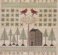 ARTFUL OFFERINGS "Cozy Winter Sampler" Counted Cross Stitch Pattern, Winter. Christmas, Cardinals, Snowflakes, Holiday, Pattern Only