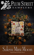 Plum Street Samplers "SALEM MINI MOON" Cross stitch chart / cross stitch pattern / Autumn / Halloween / pattern only