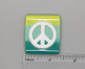 BEAU VERRE ART "Peace Needle Minder"  Fused Glass  Magnet  Needleminder  One-of-a-Kind, Handcrafted 5556