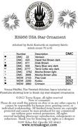 TERESA KOGUT "USA Star Ornament"  Counted Cross Stitch Pattern  Americana, American Flag, Pattern Only