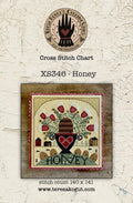 Teresa Kogut Creative Whims "Honey" Counted Cross Stitch Pattern, Chart, Honey Pot w Flowers, Pattern Only