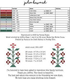 Teresa Kogut Creative Whims "Julia Howard 1850s" Counted Cross Stitch Pattern, Chart, Reproduction Sampler, Booklet Only