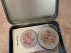 MAISON CHOISEL - Lady's Companion ~ Ernestine Brière - Reflets de Soie - Tin Box, 20 Floss Drops, Needle Minder, and Small Round Tin Box