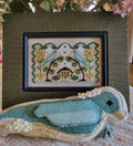 FOLK ART TWEETS By the Bay Needleart Counted Cross Stitch Chart, Two Patterns, Primitive Sampler, Pattern Only