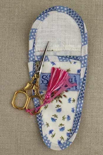 SAJOU Scissor Case Marie Antoinette At Trianon - Medium - matt Coated Cotton, Made in France