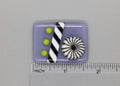 BEAU VERRE ART "Beetlejuice Fused Needle Minder"  Fused Glass Magnet  Needleminder  One-of-a-Kind, Handcrafted 5596