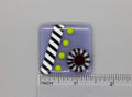 BEAU VERRE ART "Beetlejuice Fused Needle Minder"  Fused Glass Magnet  Needleminder  One-of-a-Kind, Handcrafted 5615