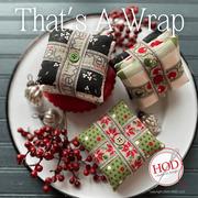 HANDS ON DESIGN "That's A Wrap" Counted Cross Stitch Pattern, Summer House Stitch Works, Christmas, Winter, Pattern Only