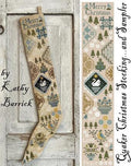 KATHY BARRICK "Quaker Christmas Stocking" Counted Cross Stitch Pattern, Chart, Holiday, Pattern Only