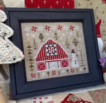 Pansy Patch Quilts and Stitchery "Winter Quilt Barn" Counted Cross Stitch Pattern, Series, Pattern Only
