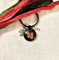 ZIGGY'S  DESIGNS "Exclusive Mittens Thread Keep"  Christmas Thread Keep with Charms  Needlework Accessories