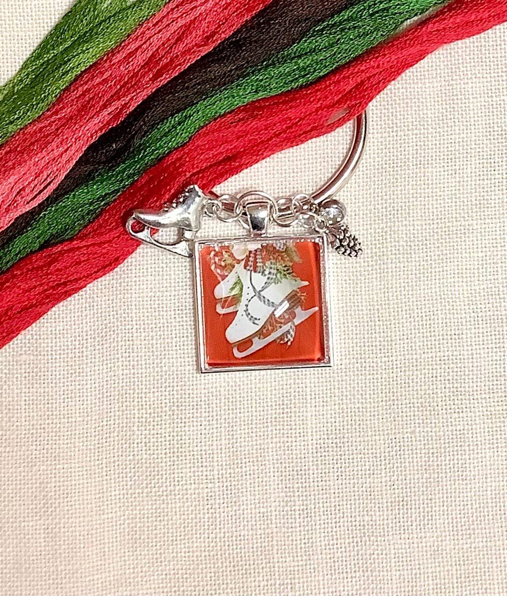 ZIGGY'S  DESIGNS "Exclusive Skates Needleminder"  Needlework Accessories