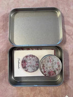 MAISON CHOISEL -Lady's Companion - G. Leger - Reflets de Soie - Tin Box, Floss Drops, Needle Minder, and Small Round Tin Box